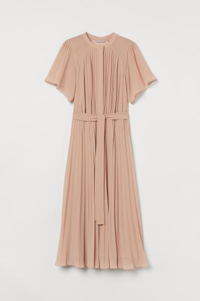 Pleated chiffon dress | H&M (UK, MY, IN, SG, PH, TW, HK)