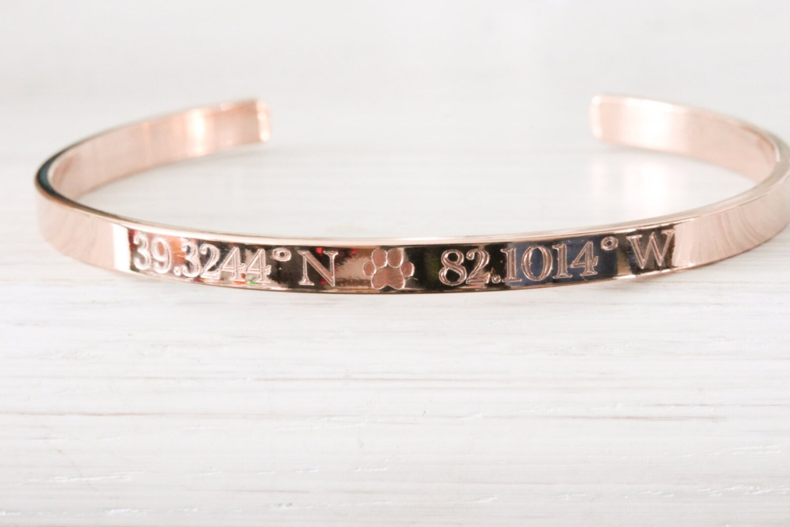 Custom Bangle Coordinates Bracelets, Personalized Name Gold Rose Gold Silver GPS Bracelets. Namep... | Etsy (US)