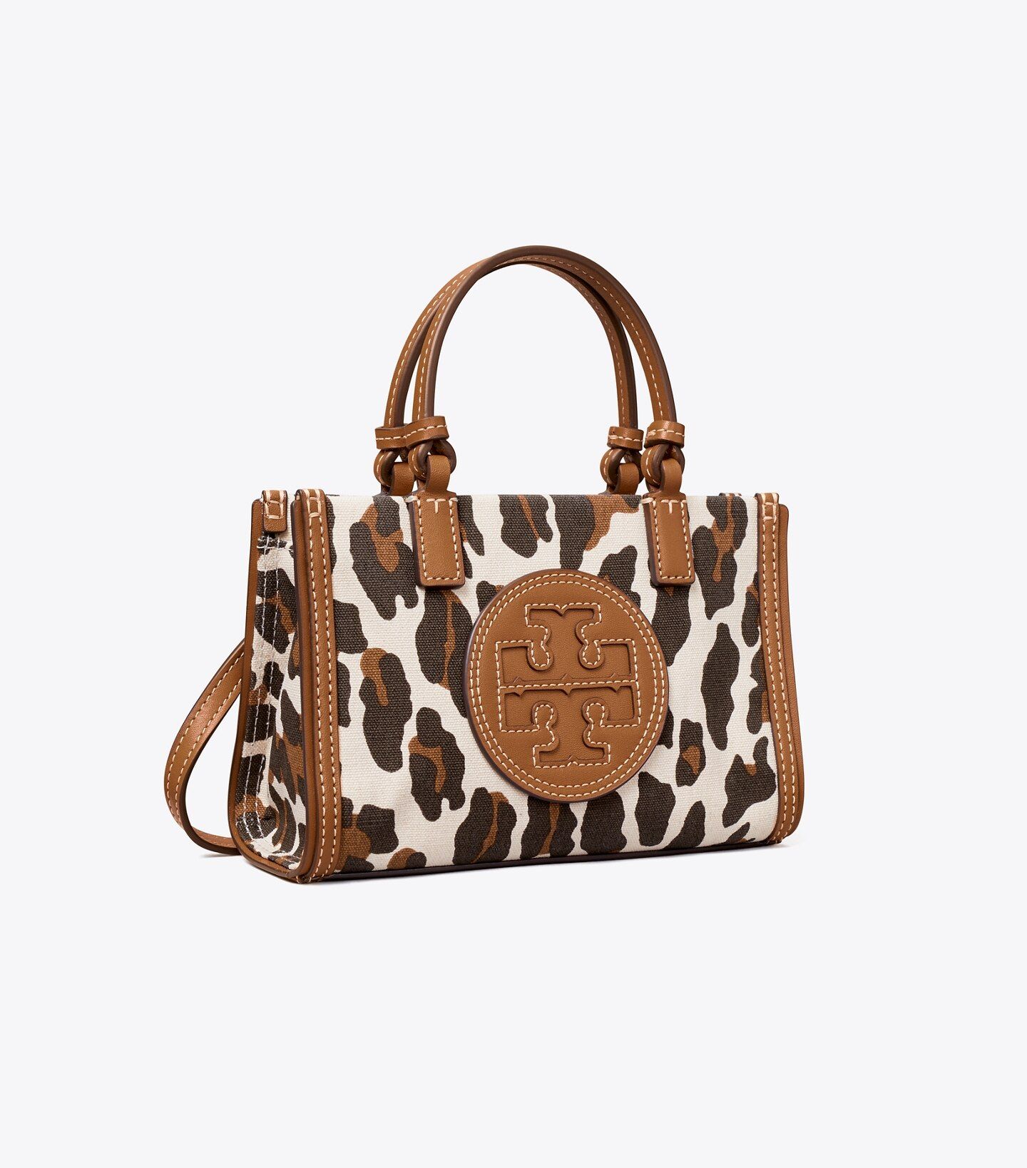 Ella Leopard Canvas Mini Tote Bag: Women's Designer Tote Bags | Tory Burch | Tory Burch (US)
