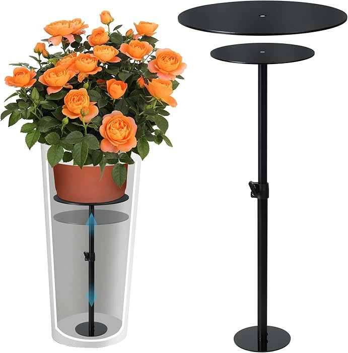 Adjustable Plant Risers for Inside Pots, 17-31" Rise Planter Insert Filler for Large Pots, Plant ... | Amazon (US)