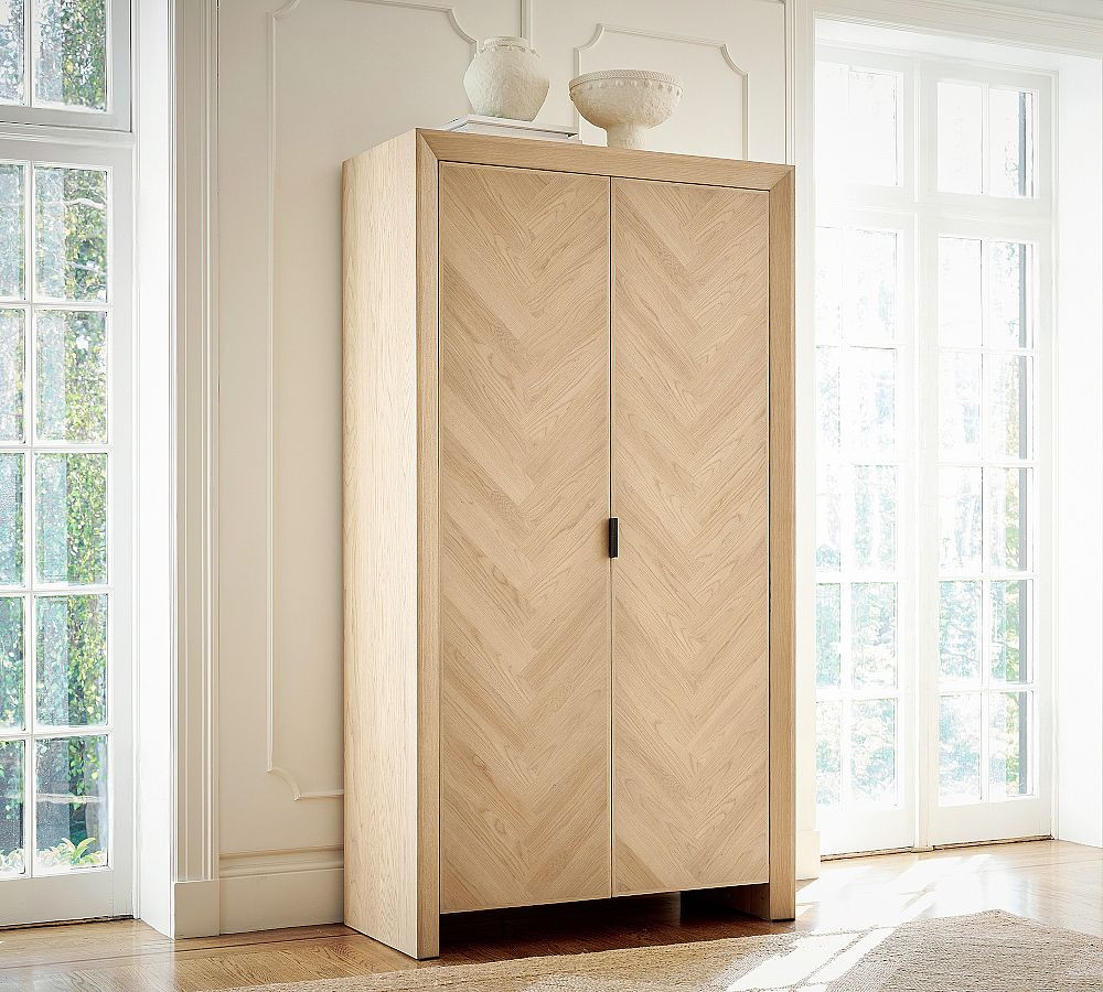 Blair Herringbone Tall Storage Cabinet (42") | Pottery Barn (US)