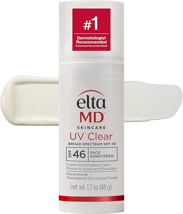 EltaMD UV Clear Tinted Face Sunscreen SPF 46, Oil Free Sunscreen for Sensitive Skin with Zinc Oxi... | Amazon (US)