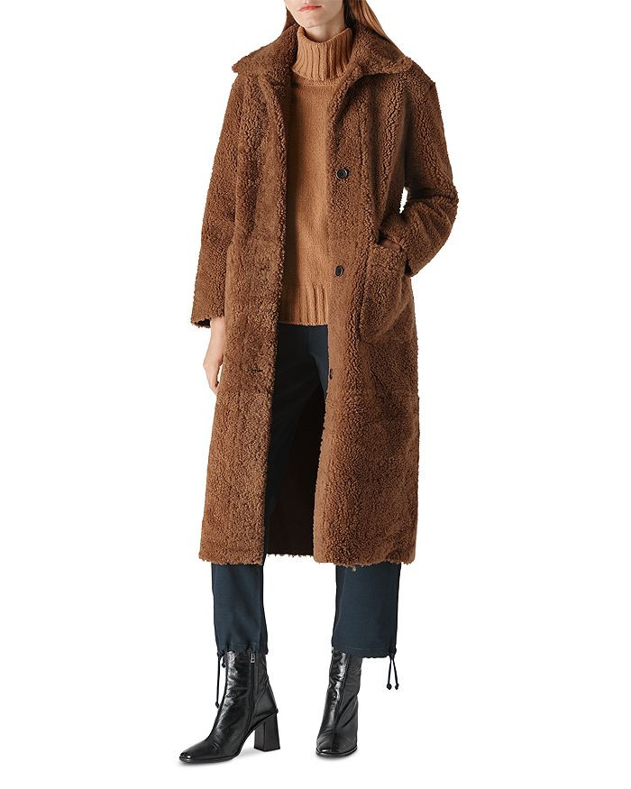 Erika Long Shearling Teddy Coat | Bloomingdale's (US)