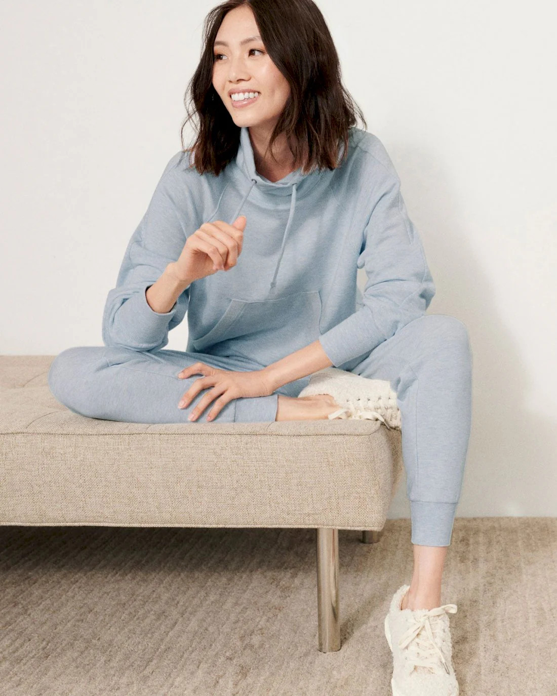 Heavyweight Supersoft Funnel Neck Pullover | Splendid | Splendid