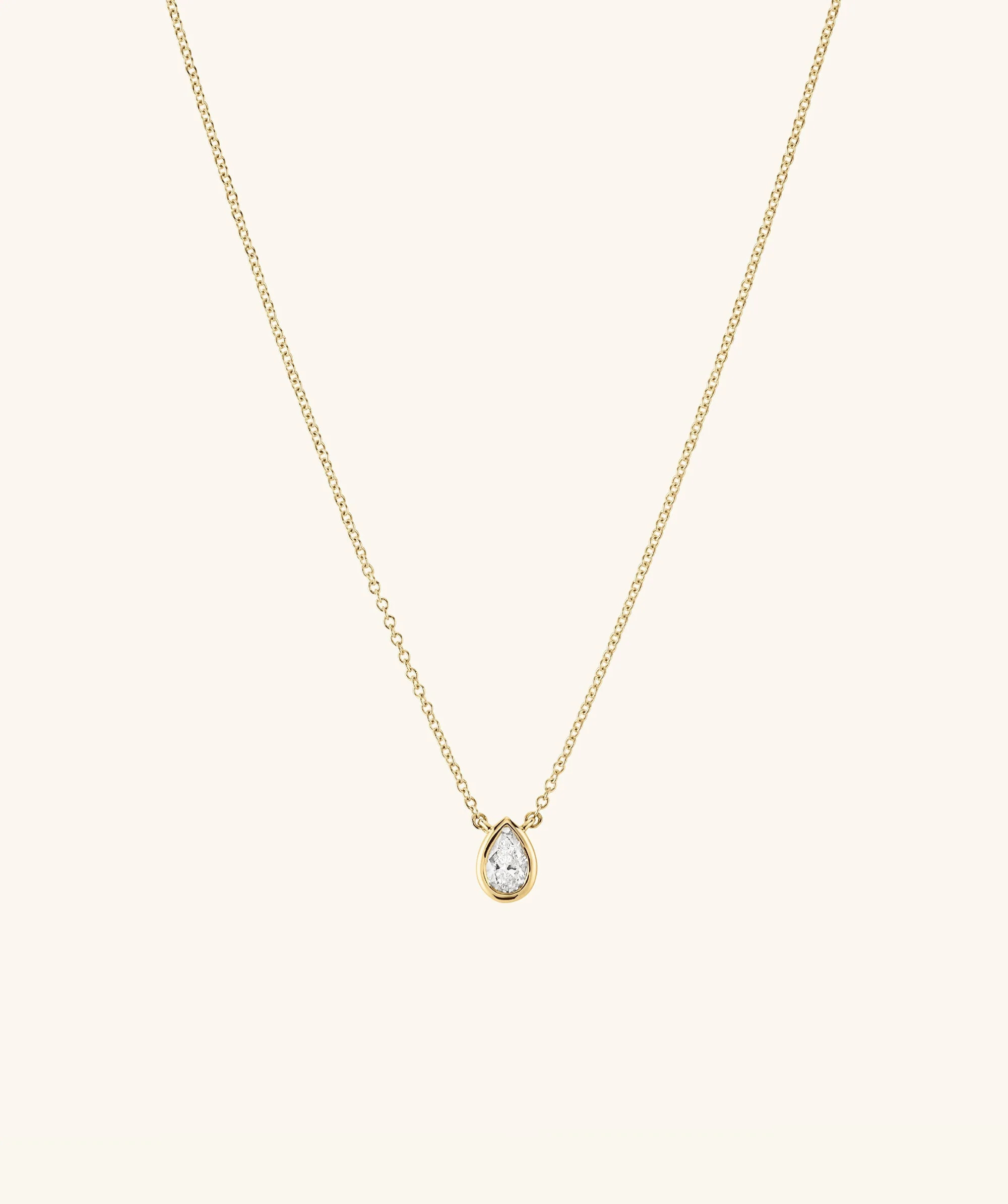 Lab Grown Diamond Pear Necklace | Mejuri Fine Crew