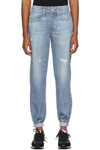 Blue Trompe L'oeil Miramar Jogger Lounge Pants | SSENSE