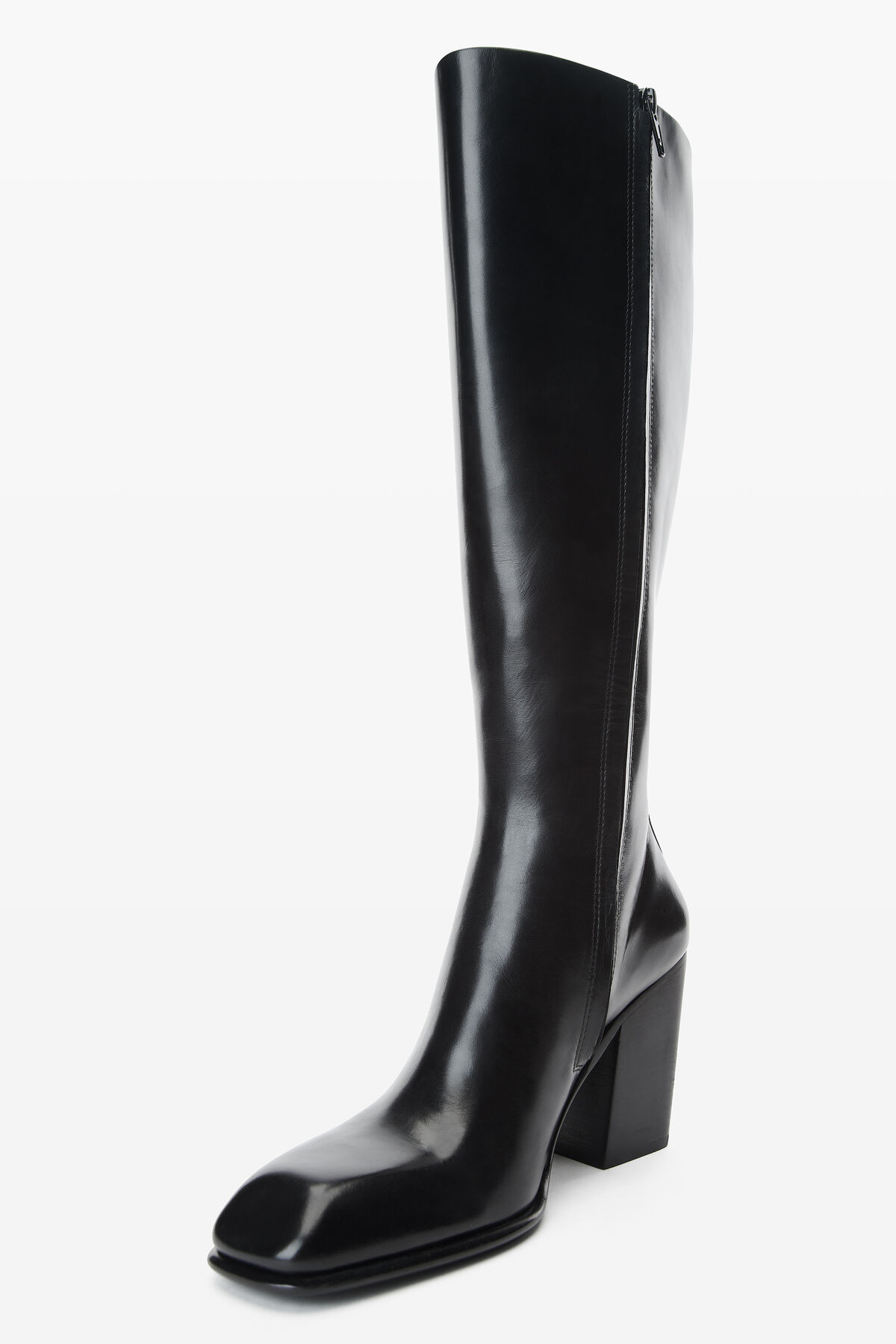 throttle 95mm knee-high boot in leather | Alexander Wang