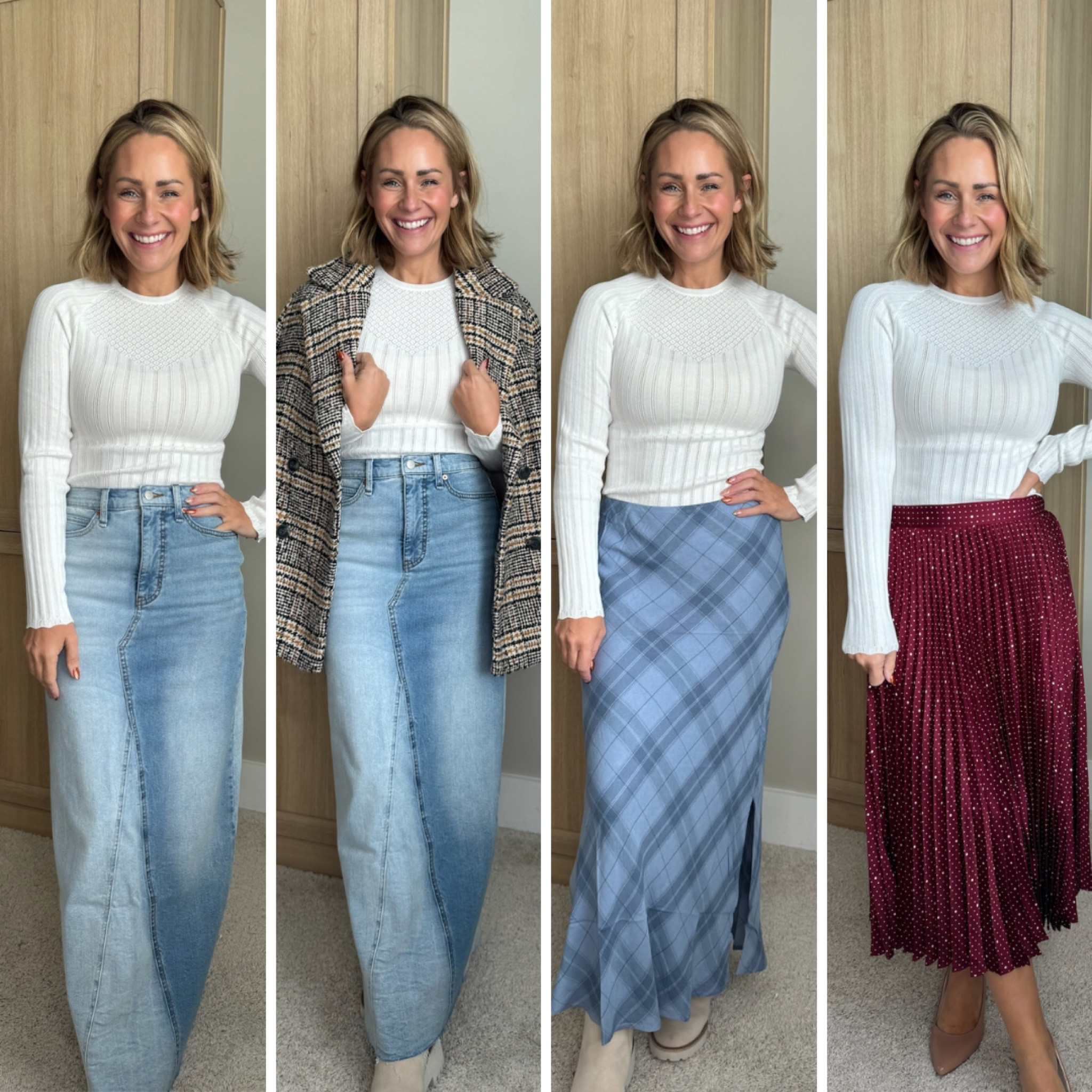 teaming up with @walmartfashion and styled this ADORABLE sweater a few different ways for fall🍂✨ everything is TTS, S / 4 / 27”

#walmartpartner, #walmartfashipn, fall style, sweater, skirt, denim skirt, maxi skirt, fall outfit ideas, petite style, booties, Walmart finds, Claire Tammaro 

#LTKFindsUnder100 #LTKStyleTip #LTKFindsUnder50