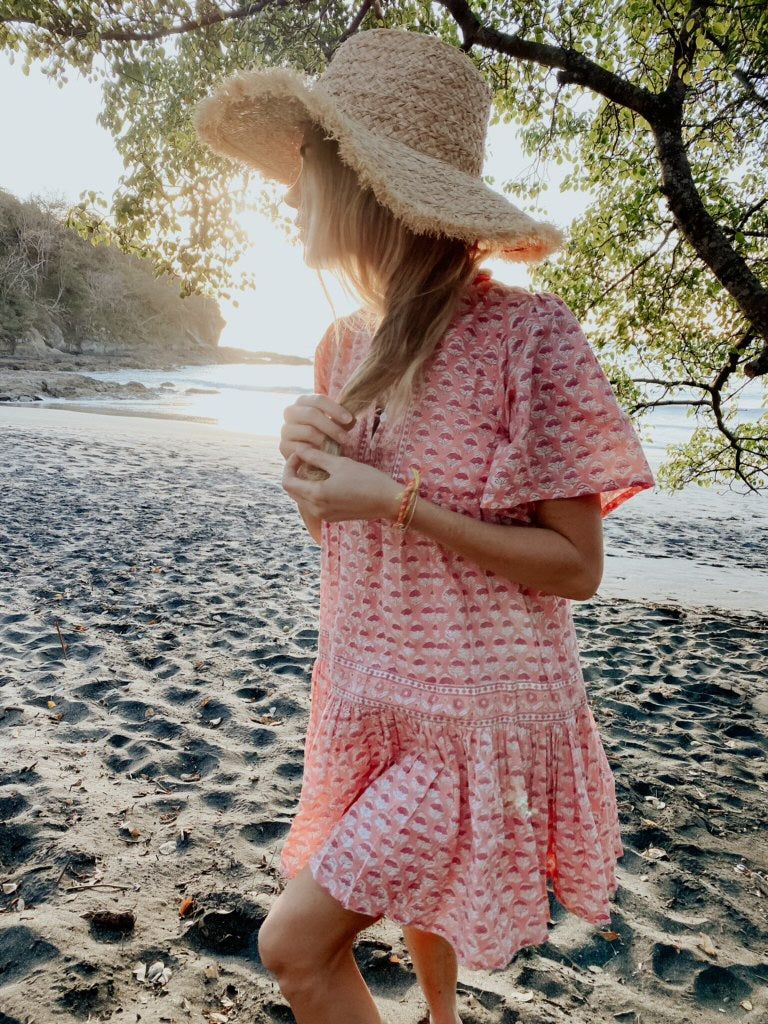The Tiki Cover Up -Pink Multi | Marea