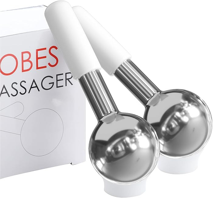 Lazzybeauty Steel Ice Globes for Face, Unbreakable Cooling Facial Massage Tools for Neck & Eyes, ... | Amazon (CA)