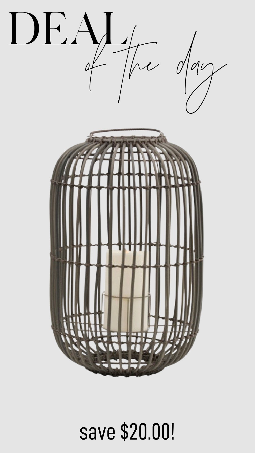 Save $20 on this outdoor lantern, the perfect addition to your summer nights. Designed to create a warm, inviting glow, this lantern adds ambiance to patios, decks, and gardens. Made with durable materials, it’s built to withstand the elements while providing stylish illumination. Whether you’re hosting a gathering or enjoying a quiet evening outdoors, this lantern is a must-have for enhancing your outdoor experience.

#LTKSaleAlert #LTKHome #LTKSeasonal