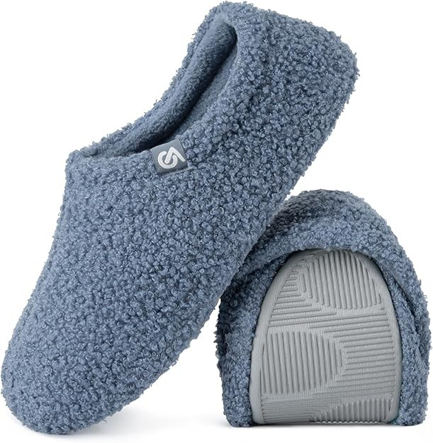 VeraCosy Women's Fuzzy Teddy Slippers Lightweight Memory Foam Indoor House Shoes | Amazon (US)