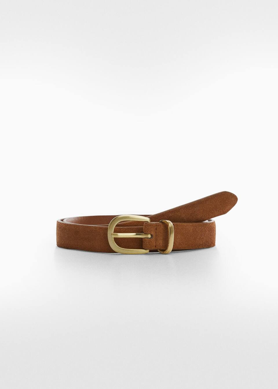 Buckle leather belt | MANGO (US)