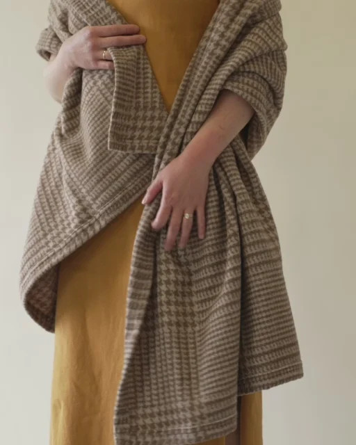 Katama Plaid Shawl Chocolate | ChappyWrap | ChappyWrap