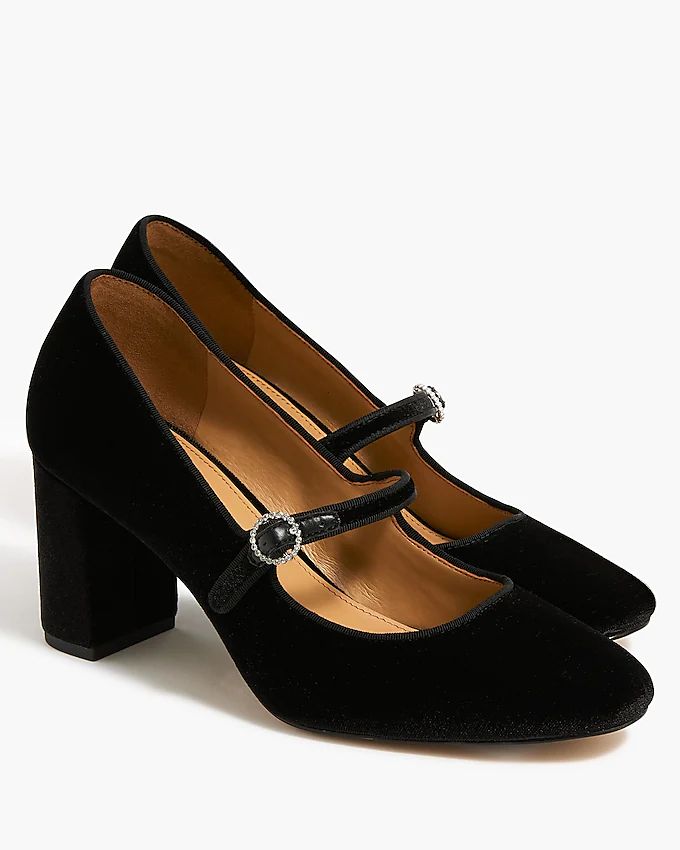 Velvet Mary Jane pumps | J.Crew Factory