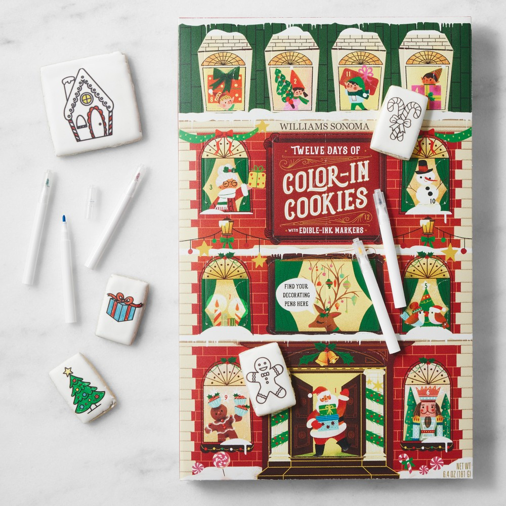 Color-in Cookie Advent Calendar | Williams-Sonoma