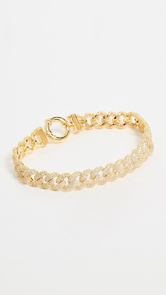 Pave Chain Link Toggle Bracelet | Shopbop
