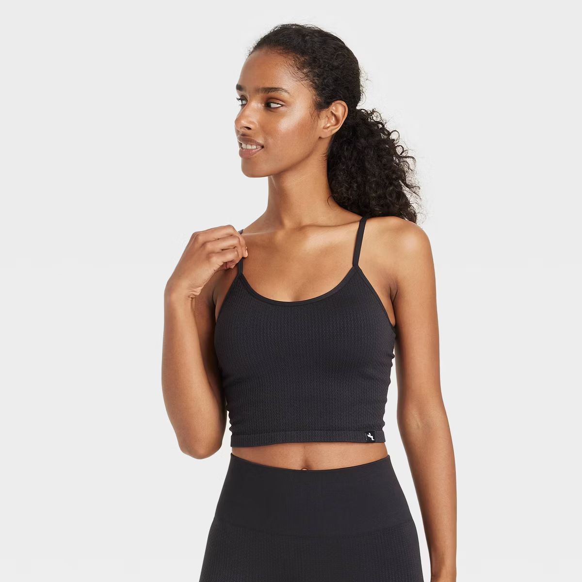 Women's Seamless Textured Cropped Tank Top - JoyLab™ | Target