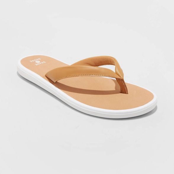 Women's Calyssa Flip Flop Sandals - Shade & Shore™ Tan | Target