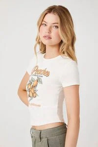 Peaches Graphic Baby Tee | Forever 21 (US)