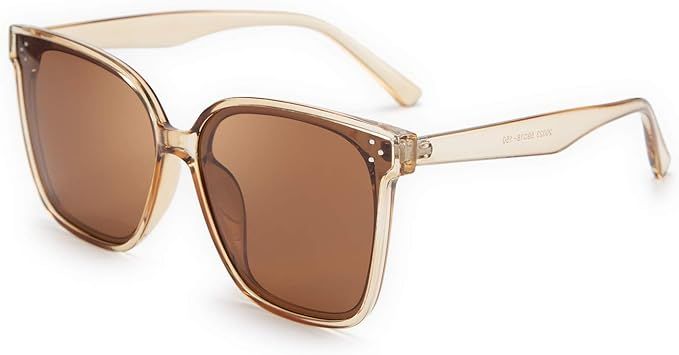 FEISEDY Retro Square Polarized Sunglasses Women Men Vintage Minimalist Shades B2600 | Amazon (US)