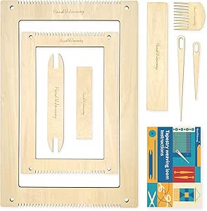 Hand U Journey Rectangle Weaving Loom Kit - 2 Sets with Weaving Needles and Tools, Perfect for Be... | Amazon (US)