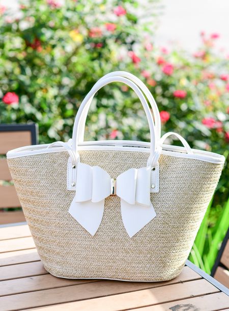 The perfect raffia tote for summer! Obsessed with the bow details.🤍

Raffia tote. Beach bag. Summer bag. Bow purse.

#LTKitbag #LTKSeasonal #LTKstyletip