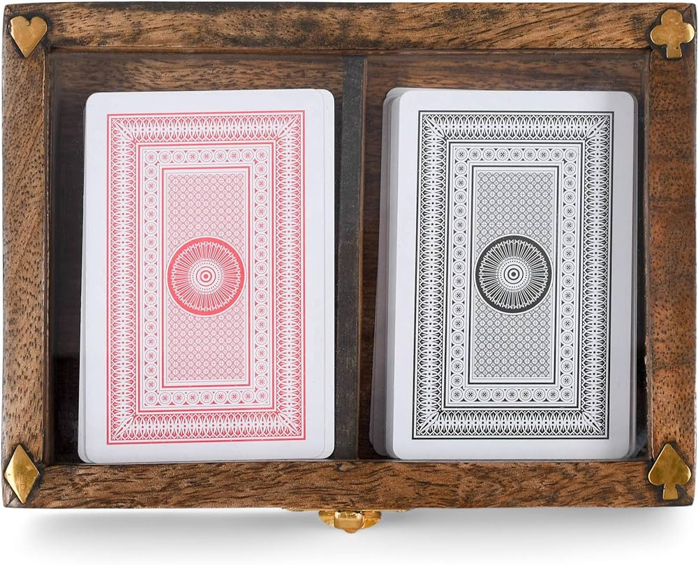 47th & Main Vintage Desk Décor, 6.29 x 4.52-inches, Playing Card Box | Amazon (US)