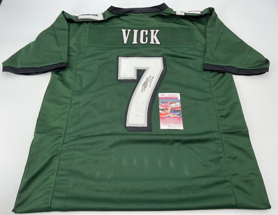 MICHAEL VICK PHILADELPHIA EAGLES SIGNED CUSTOM DARK GREEN JERSEY JSA WITNESS COA | eBay US