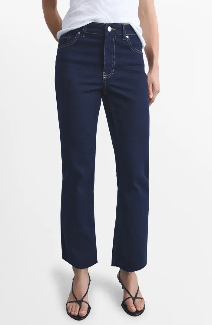 Sienna Raw Hem Crop Flare Jeans | Nordstrom