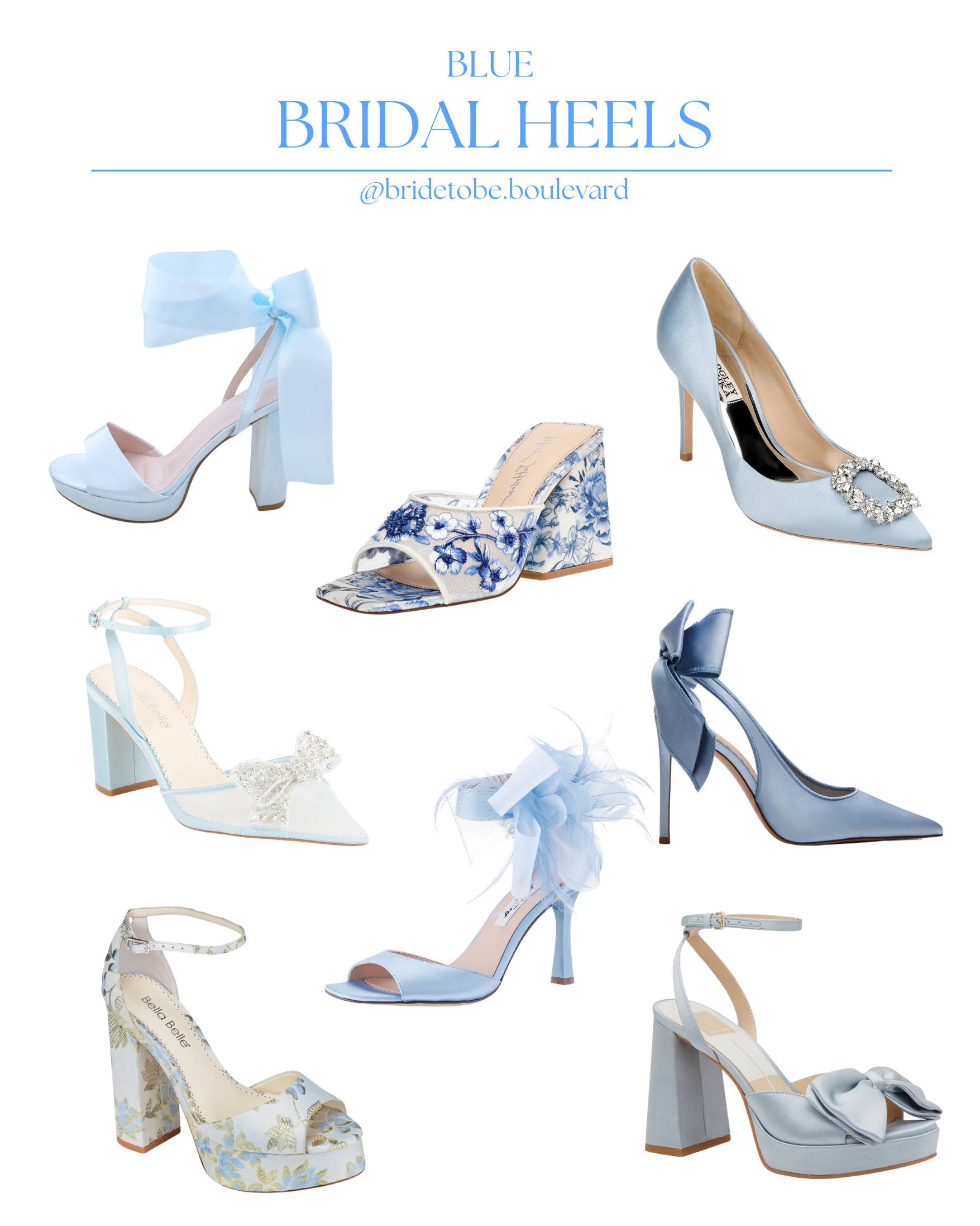 💙 Something Blue Bridal Heels 💙 From delicate rhinestone details to floral embellishments and statement bows, these heels are the perfect touch for your wedding day or any bridal event! The prettiest way to add "something blue" to your look. 👠✨ #SomethingBlue #BridalHeels #WeddingShoes #LTKBridal 

 #LTKParties #LTKShoeCrush #LTKWedding