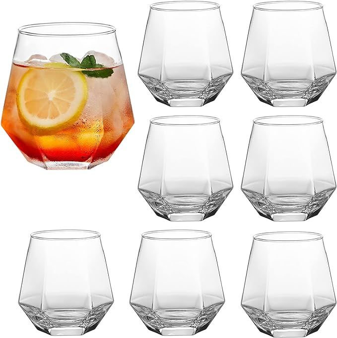 Wine Glass,Old Fashioned Cocktail Glass 10oz,Drinking Glass Cups For Beverages,Beer Glass Whisky ... | Amazon (US)