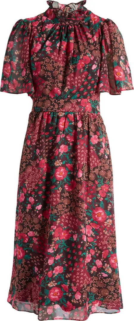 Julia Jordan Floral Midi Dress | Nordstrom | Nordstrom