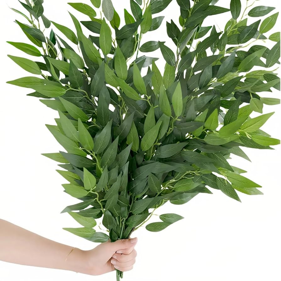 Ling's Moment Artificial Plants Italian Ruscus 4 Branches,29.53" Tall Lush Greenery Bountiful Fil... | Amazon (US)