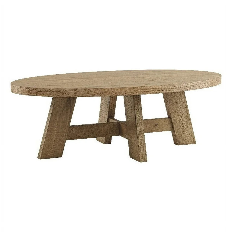 Martin Svensson Home BoHo Oval Wood Coffee Cocktail Table in Natural Prairie Oak | Walmart (US)