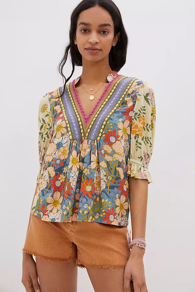 Stephanie Embroidered Top | Anthropologie (US)