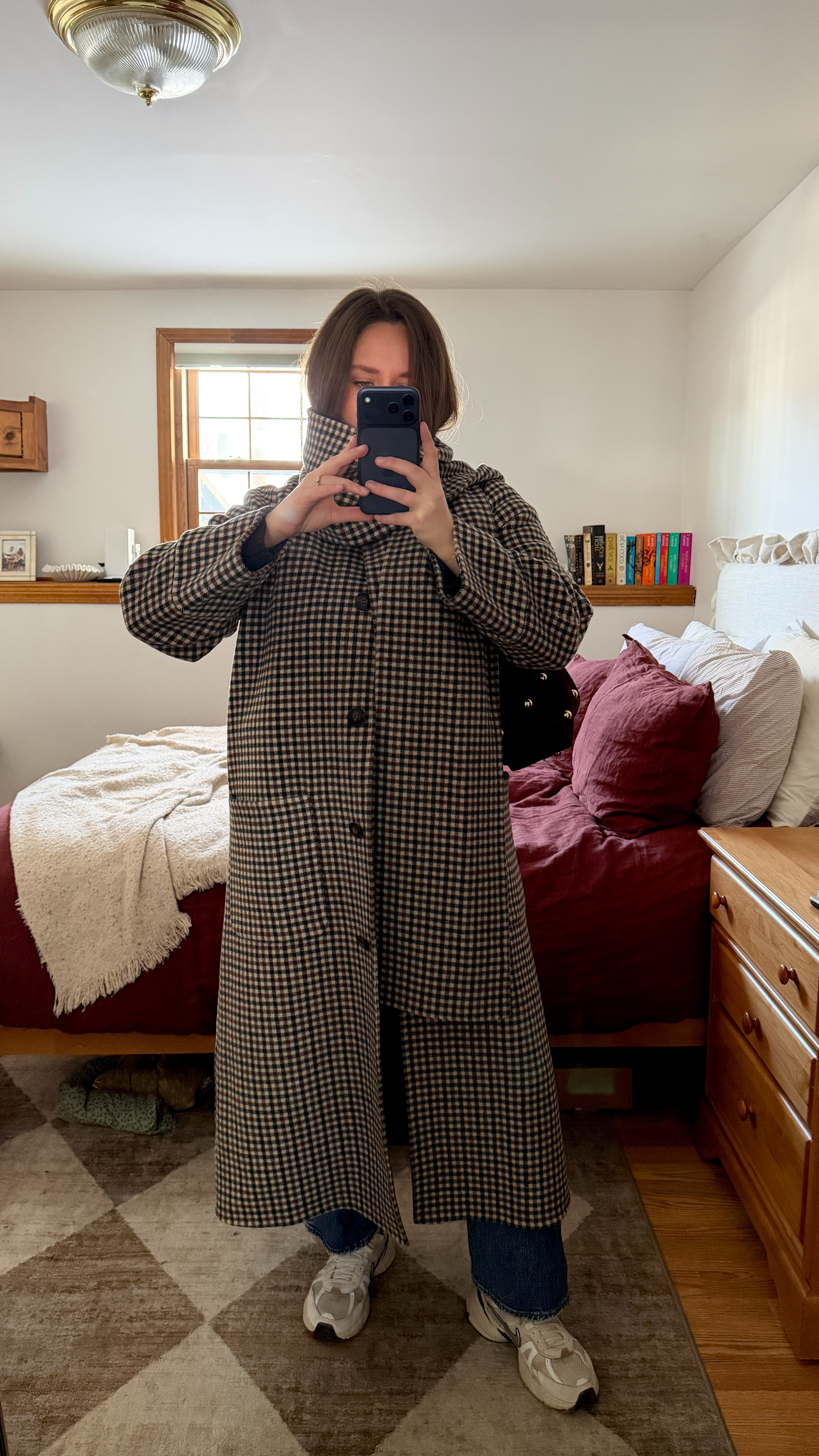 When the coat is the outfit ✨ I love this elevated wool coat for winter and will be wearing it into spring! Lightweight but warm, and the matching scarf is SO cute!  

 #LTKSeasonal