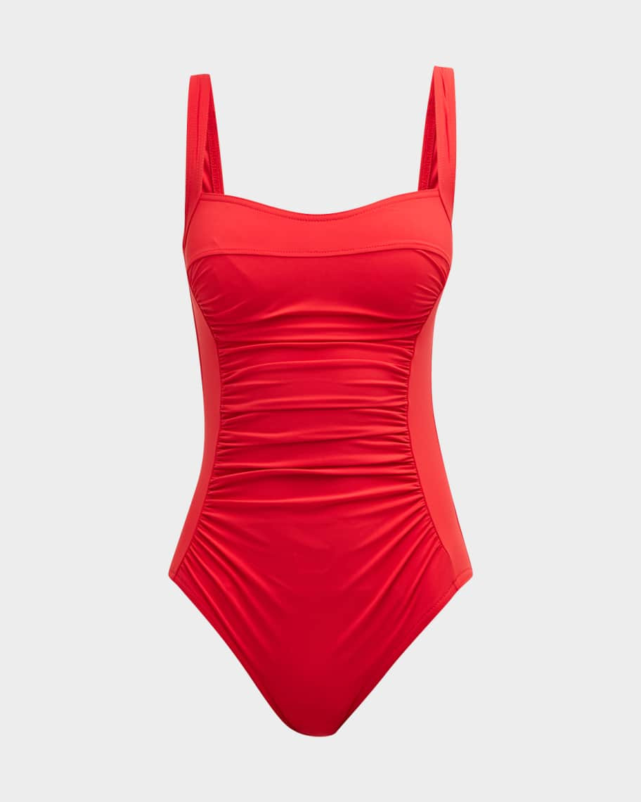 Karla Colletto Ruch-Front Underwire One-Piece Swimsuit | Neiman Marcus