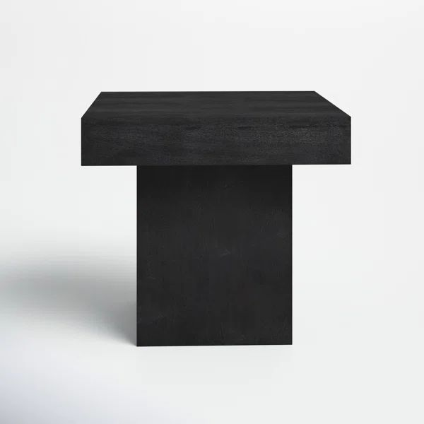 Alibi 18'' Tall Solid Wood Block End Table | Wayfair North America