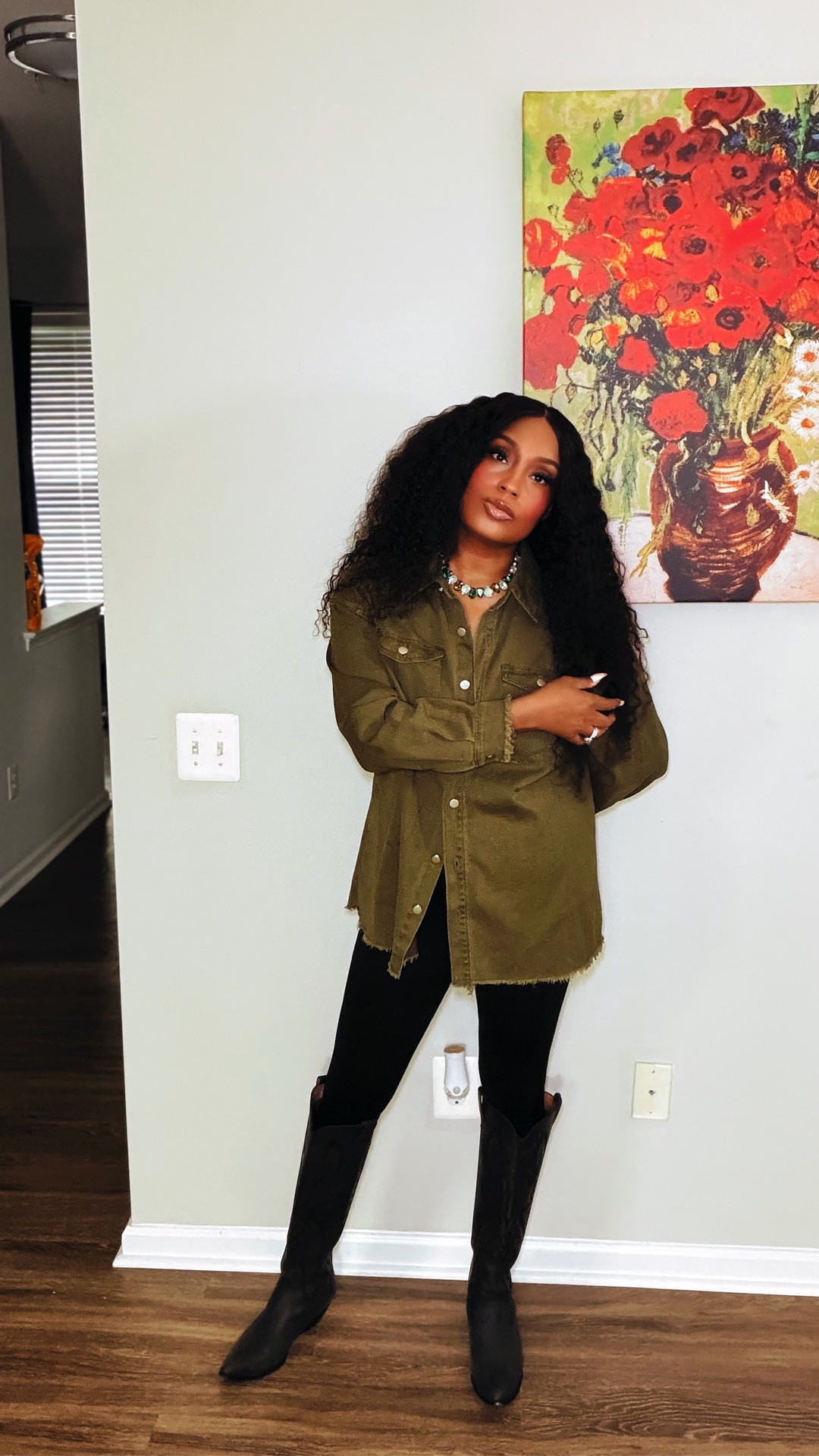 One thing I’ll always reach for on a rainy day is a good shacket. Styled this one two ways and kept the rest simple with a jumpsuit and boots because easy outfit formulas just work. The olive version is Genleck and the camo is Amazon.

#LTKSeasonal #LTKOver40 #LTKootd