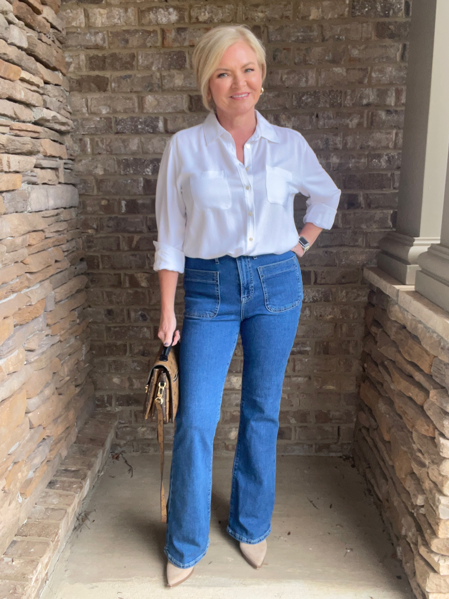 Wearing Small shirt, 4 jeans

Jeans
Fall outfit
Teacher outfit
Boots
White shirt 
Crossbody bag
Petite 

#LTKshoecrush #LTKstyletip #LTKover40