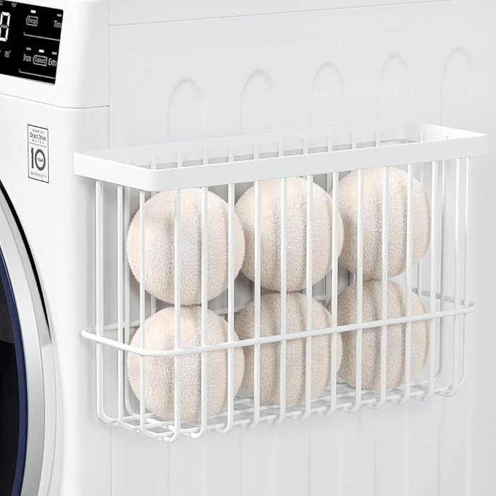 Moryimi Magnetic Dryer Ball Holder for Laundry Room Organization and Storage, Magnetic Lint Bin f... | Amazon (US)