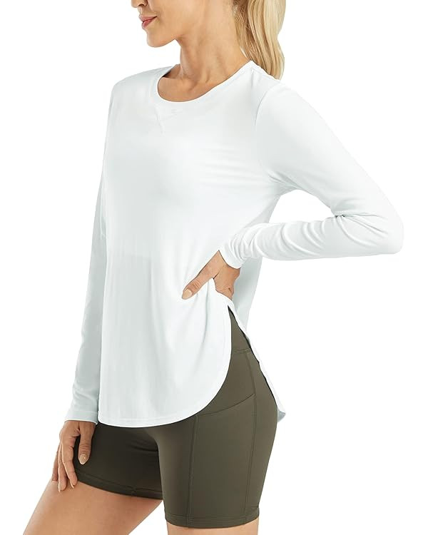 G4Free Women's UPF 50+ UV Shirts Long Sleeve Workout Sun Shirt Outdoor Gym Hiking Tops Quick Dry ... | Amazon (US)