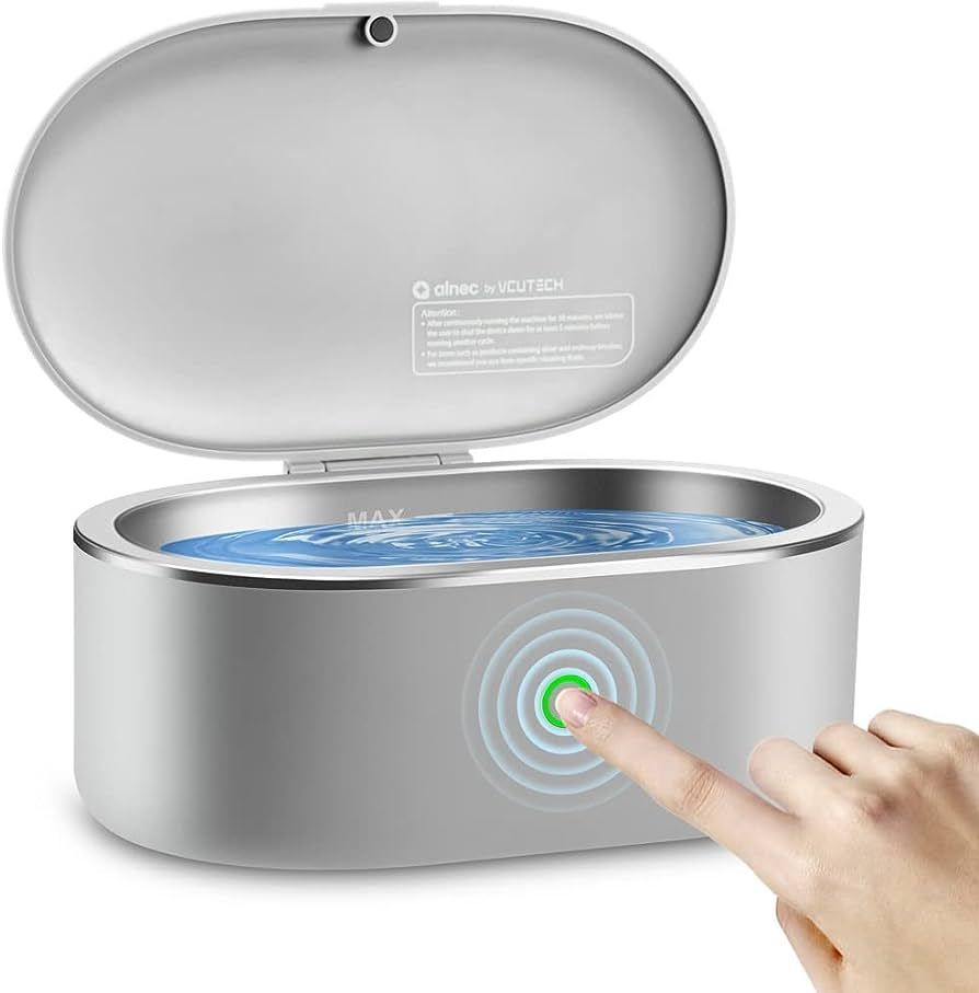 Ultrasonic Jewelry Cleaner Portable and Low Noise Ultrasonic Machine for Jewelry, Ring, Silver, R... | Amazon (US)