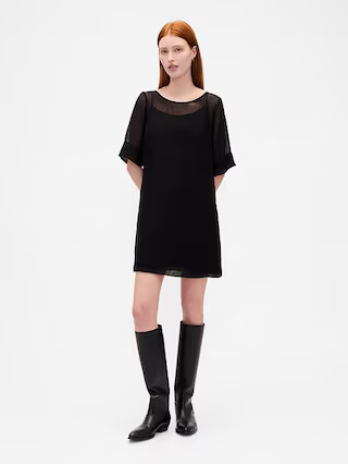Sheer Organza Mini Shift Dress | Gap (US)