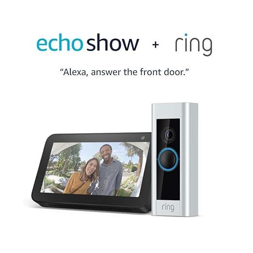 Certified Refurbished Ring Video Doorbell Pro with Certified Refurbished Echo Show 5 (Charcoal) | Amazon (US)
