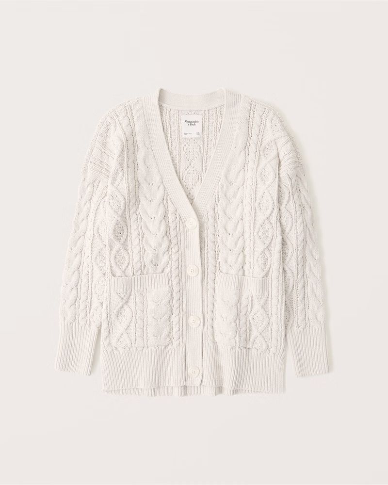 Chenille Legging-Friendly Cardigan | Abercrombie & Fitch (US)