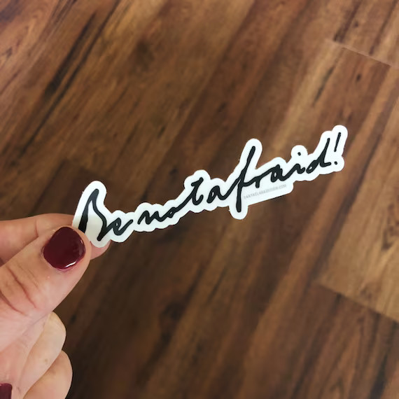 John Paul II be Not Afraid Script Sticker  | Etsy | Etsy (US)