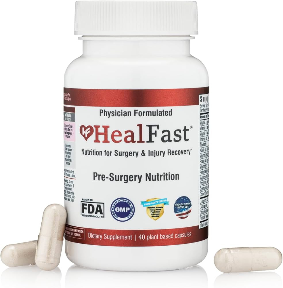 Surgery & Injury Recovery Supplement (Pre-Op): Quercetin, Probiotics Supplement for Wound, Liposu... | Amazon (US)
