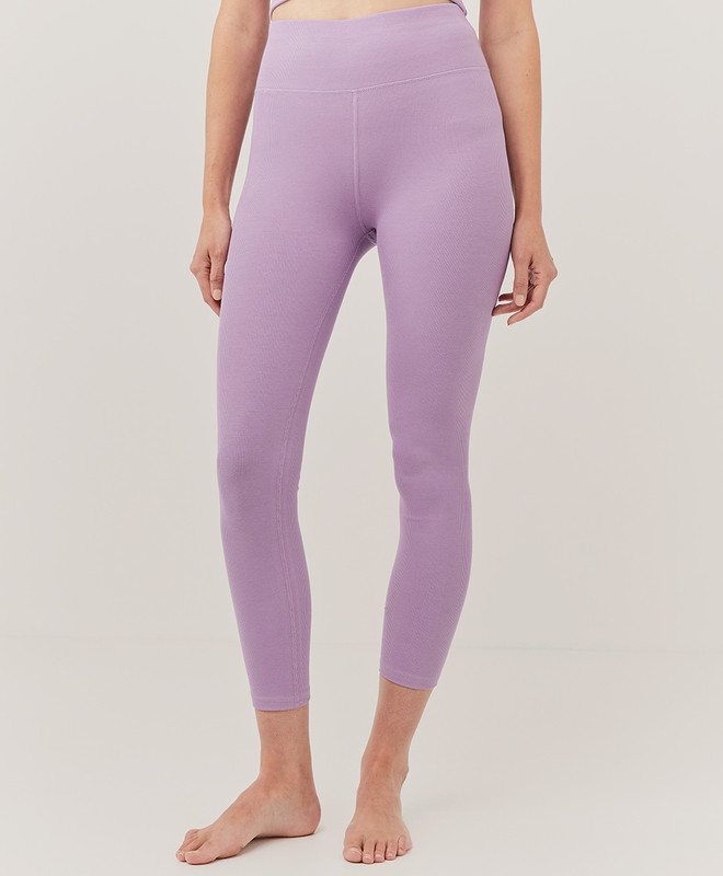ribbed high waist legging | Pact Apparel